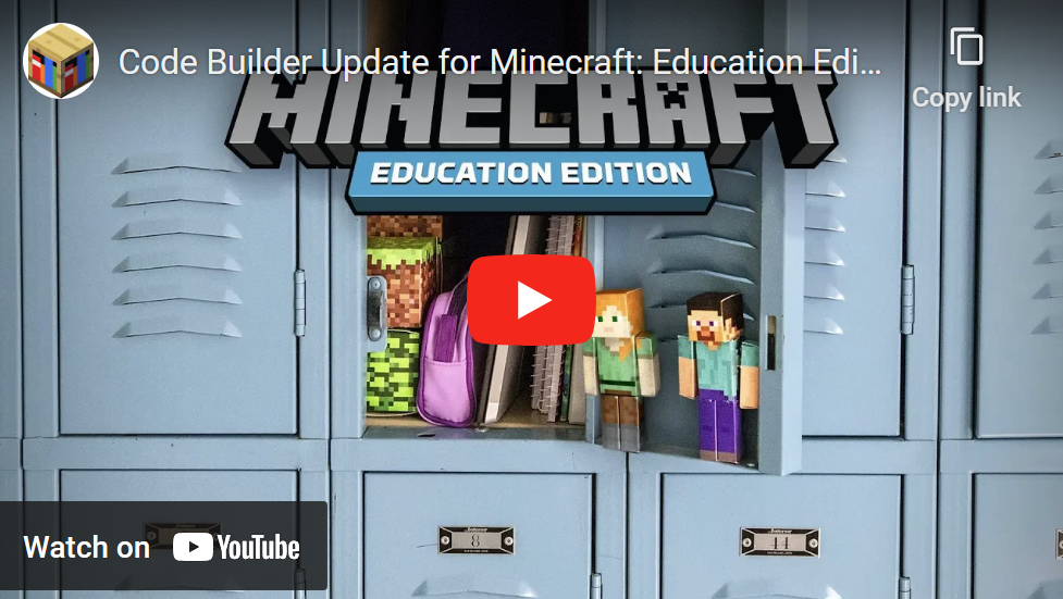 Code Builder in Minecraft Education – Minecraft Education