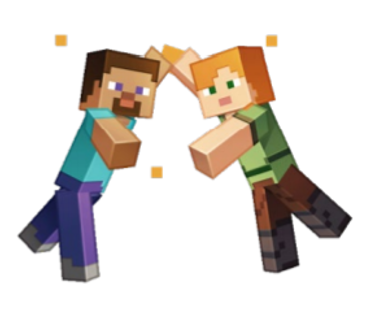 characters high-fiving